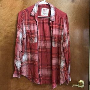 Pink plaid flannel